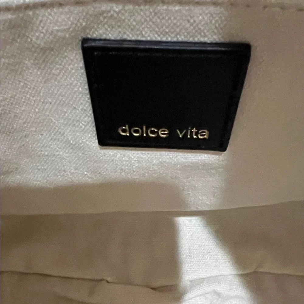 Dolce Vita | Black Raffia Shopper “EstelleB” Tote ~ Canvas Inside - Picture 6 of 15